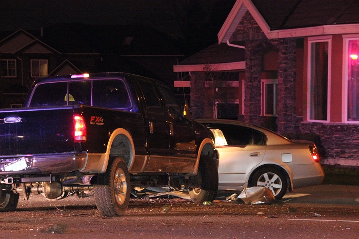 Surrey RCMP search for driver of stolen truck in multi-vehicle hit-and ...