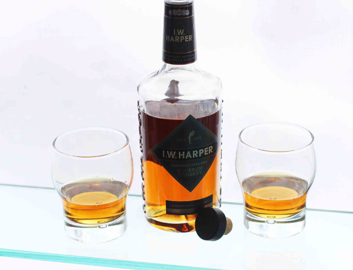 This March 2, 2015 photo shows I.W. Harper bourbon in Concord, N.H.