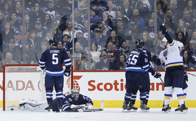 Ladd, Jets edge Blues in shootout 2-1 - image