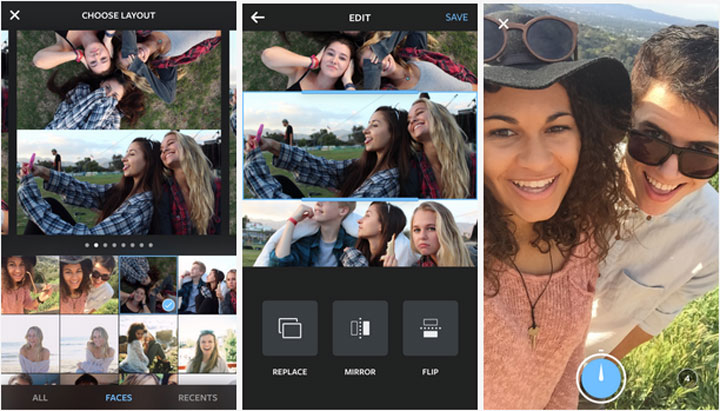 Instagram's latest stand-alone app, released Monday, lets users combine multiple photos and post them as a single image.