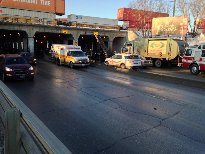 Main Street Higgins Jarvis crash Winnipeg traffic