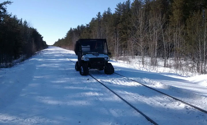 Prince Albert paramedics utilize mobile response unit to retrieve injured cross-country skier in the back country.