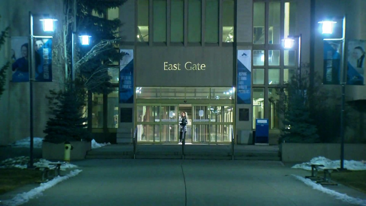 The entrance to Mount Royal University in Calgary.