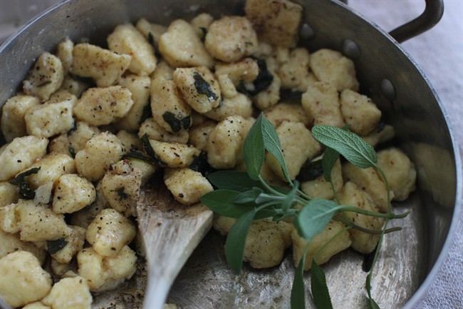 This Feb. 23, 2015 photo shows dunderi ricotta dumplings in Concord, N.H.