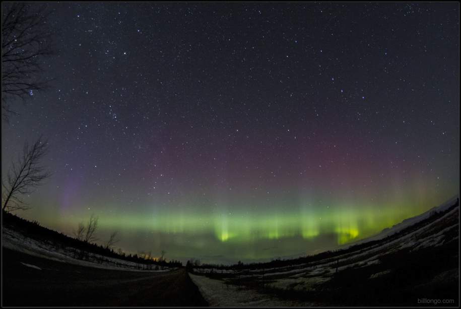 The northern lights about two hours north of Toronto.