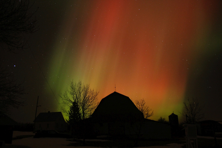 The northern lights as seen from Saskatchewan.