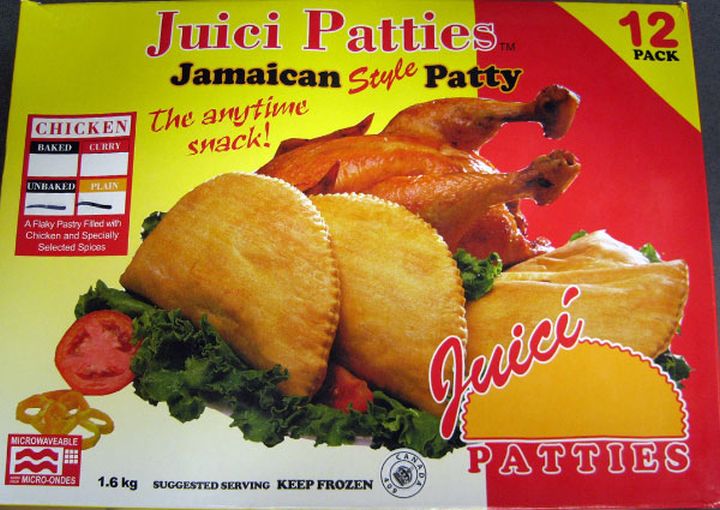 Juici Patties is recalling its
Jamaican-style unbaked chicken patties from the marketplace due to
possible E. coli contamination.
