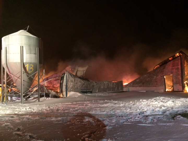Pig barn fire Kola Manitoba