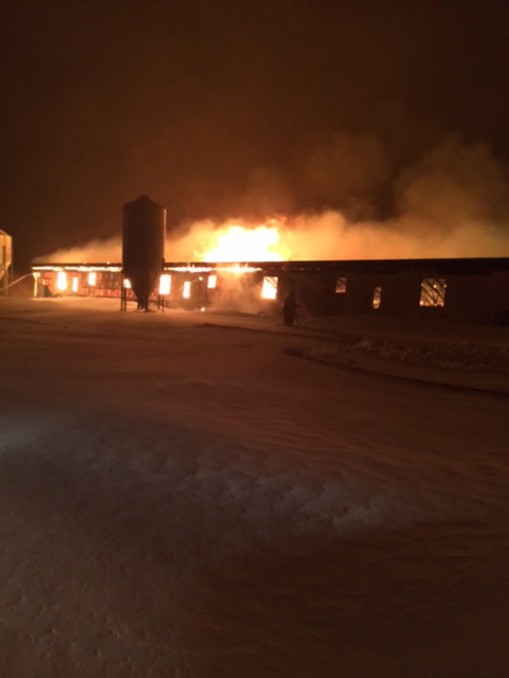 Pig barn fire Kola Manitoba
