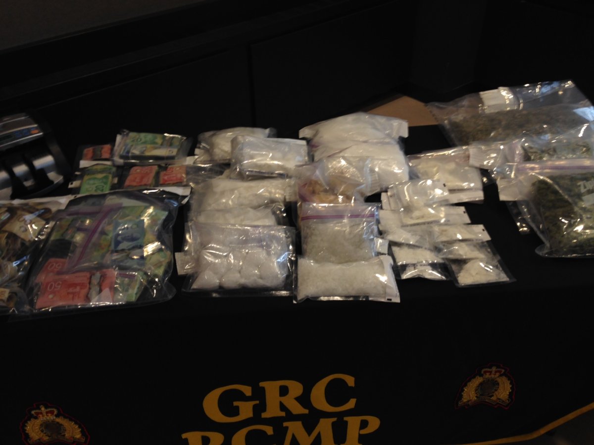 RCMP have seized drugs, weapons and cash in a seven month long investigation. 