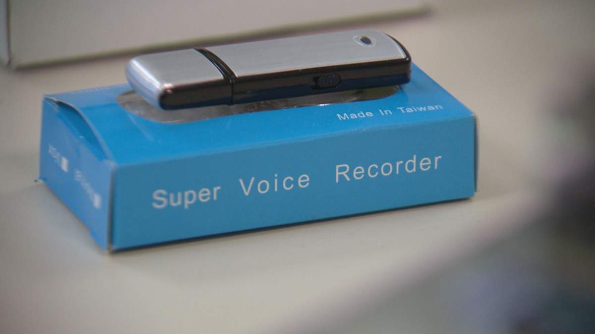 Recording devices can be disguised in things like a watch, pen or adapter.