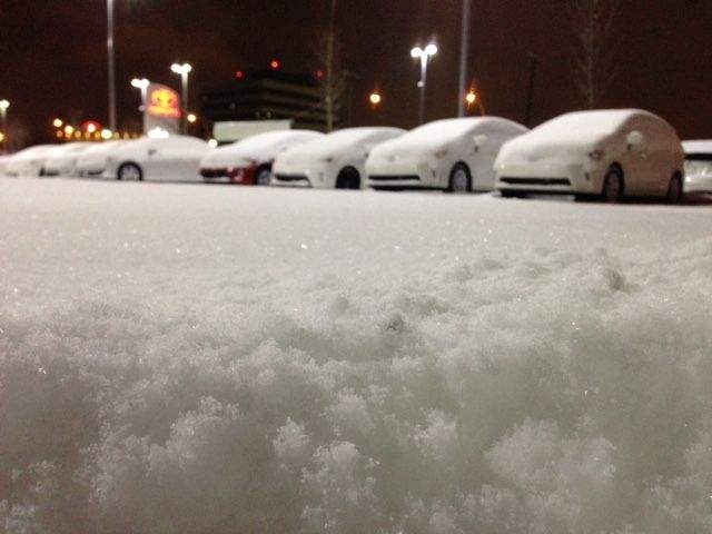Blast of winter on the first day of spring in Edmonton. Friday, March 20, 2015.