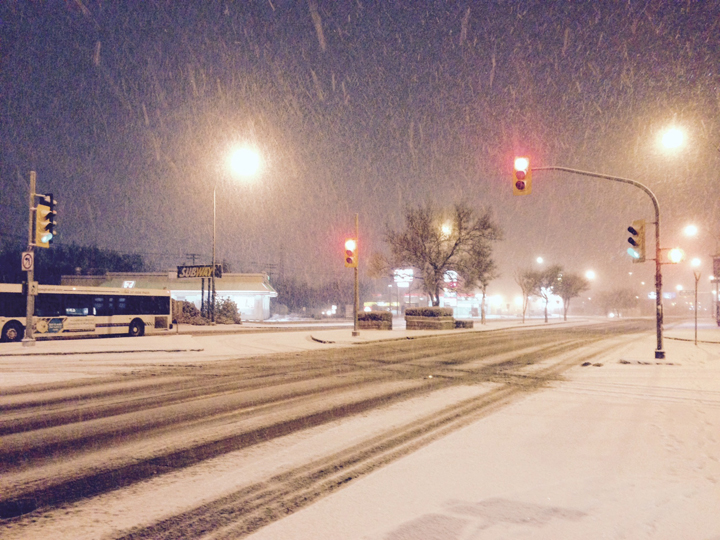 snow Pembina Highway