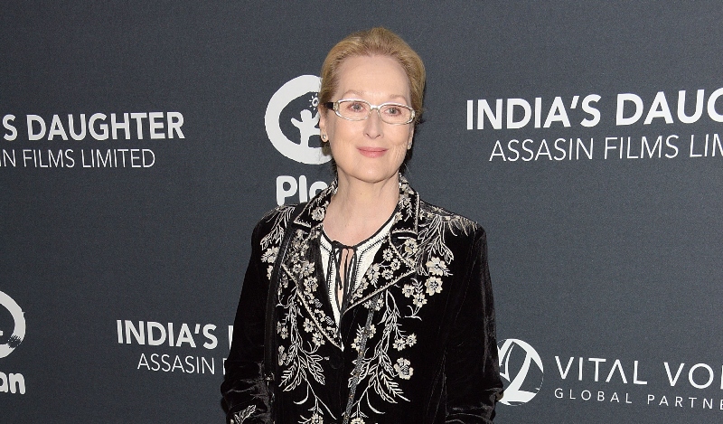 Meryl Streep attends the 'India's Daughter' New York Screening at Baruch College on March 9, 2015 in New York City.