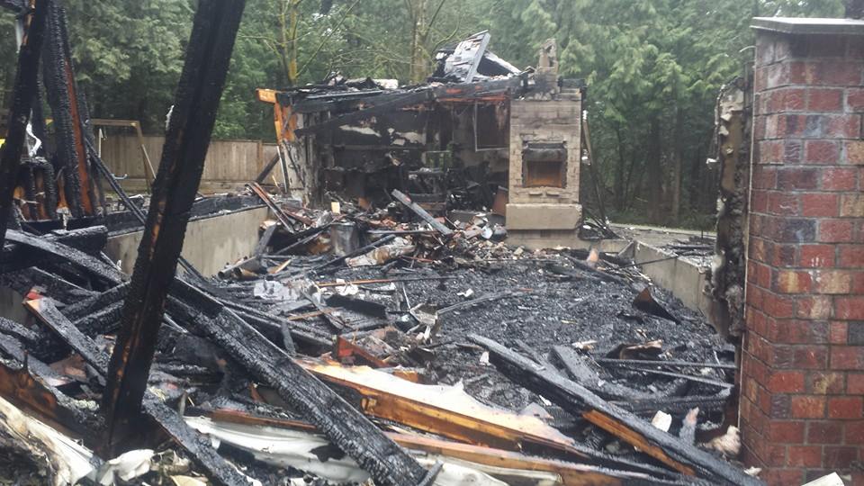 Friends rally around Surrey veteran after fire destroys his home - image