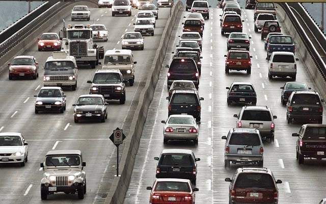 Traffic congestion in Vancouver.