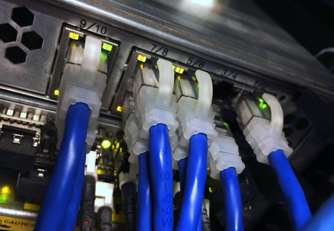 Cables are connected to a server capable of handling an email server at the Washington bureau of The Associated Press on Thursday, March 5, 2015. It’s not always a room filled with wires and glowing lights. It’s probably not even the size of your furnace. The personal email server used by Hillary Rodham Clinton during her time as secretary of state was likely about the size of your office desktop computer and could have been tucked quietly in a corner somewhere. 
