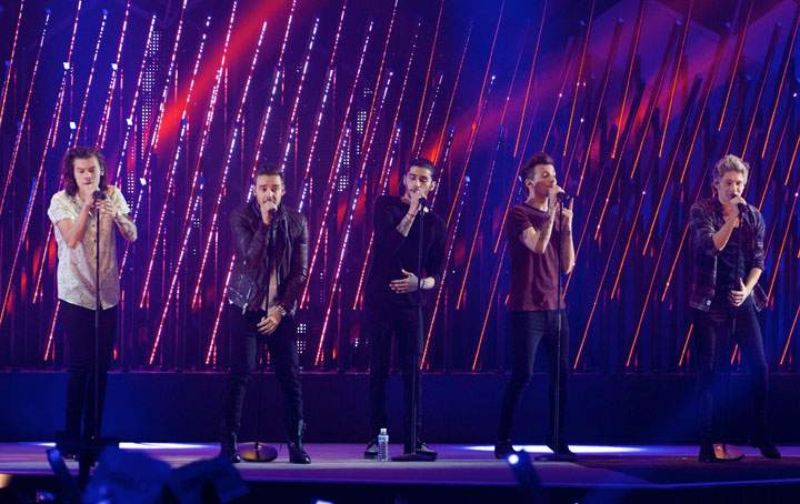 One Direction, pictured in December 2014.