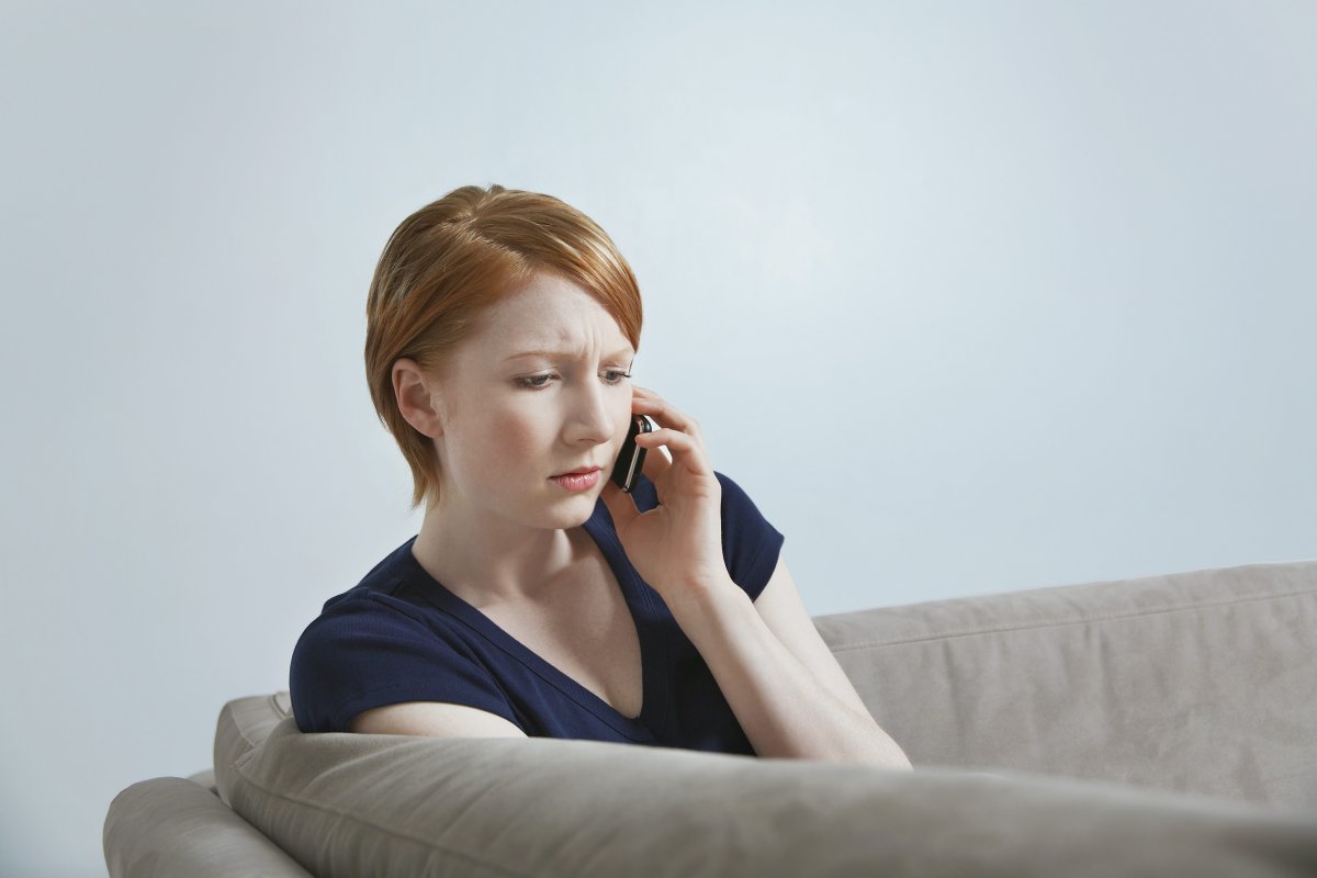 FILE: Woman talking on mobile phone. 