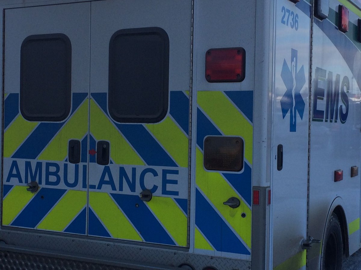 An ambulance in Edmonton in March 2015.