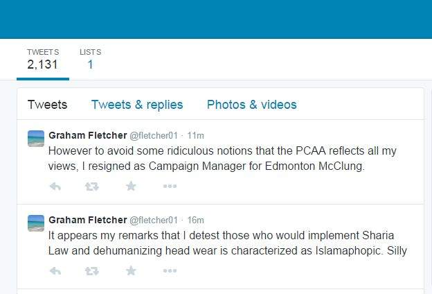 Tweets from Graham Fletcher on April 20, 2015.