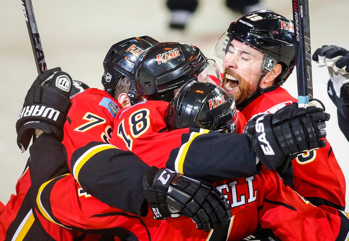 Calgary Flames beat Vancouver Canucks in Game 6 on Friday, April 24th, 2015.