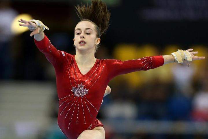 Isabela Onyshko of Minnedosa, Man., shown competing last year, won two golds and a silver medal at a World Cup competition on the weekend.