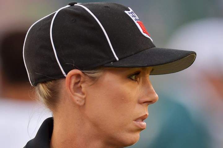 The NFL has hired Sarah Thomas to be its first female full-time game official.