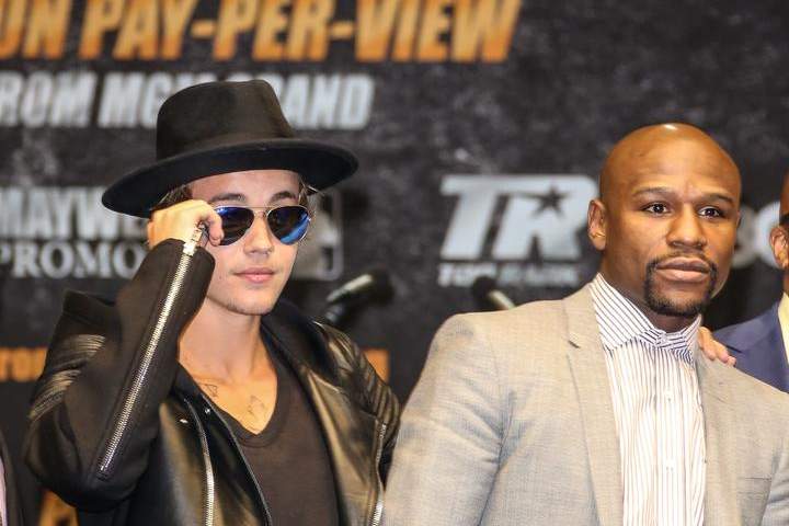 Mayweather also has celebrity friends and has been seen posing with Justin Bieber.