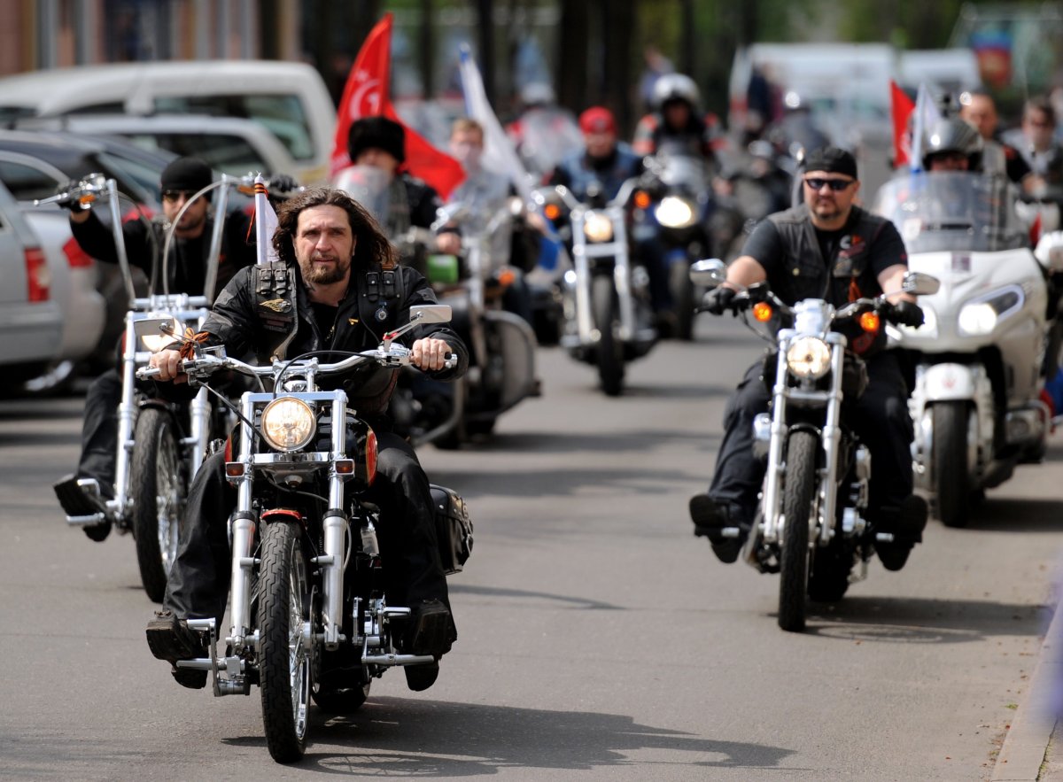 Ten pro-Kremlin bikers on a controversial ride to Berlin to celebrate Soviet victory in World War II were denied entry into Poland at the Belarusian border.