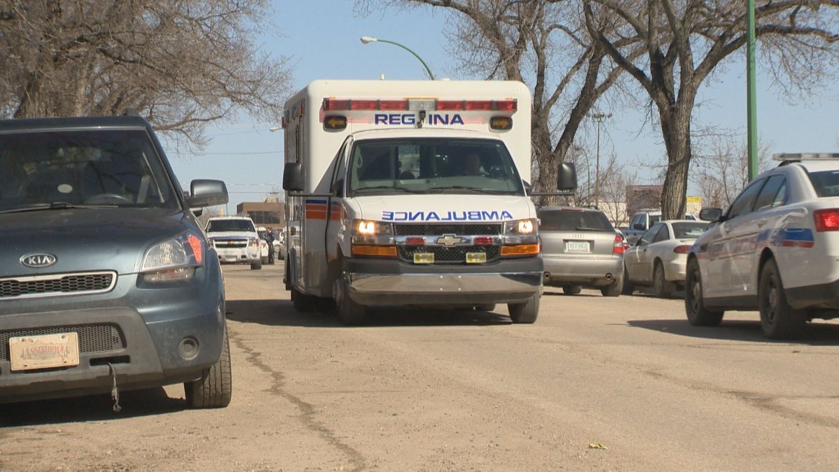 Police are investigating after a 62-year-old woman was stabbed during the robbery of a Regina business Thursday morning.