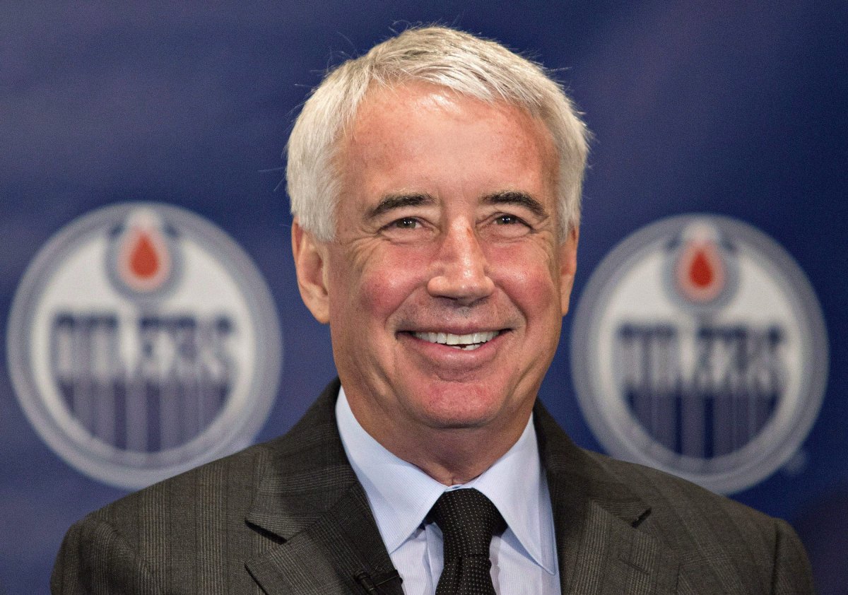 Bob Nicholson was appointed as chief executive officer of Oilers Entertainment Group on April 20, 2015. File photo from an Oilers news conference on June 13, 2014.