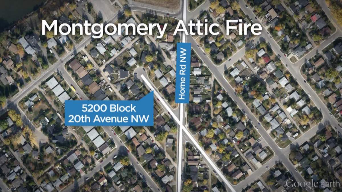 Firefighters battled a blaze in the community of Montgomery on Thursday. 