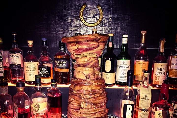 The co-owners of the Brutus Bar have created one porker of a good luck charm for the Montreal Canadiens' first NHL playoff series. 