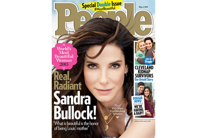 Sandra Bullock, pictured on the cover of 'People.'.