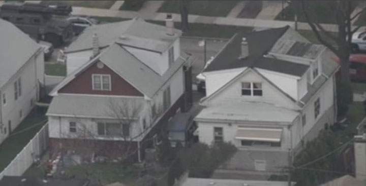 An NBC helicopter was on the scene on Friday. 