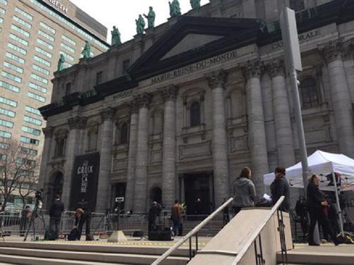 The exterior of Montreal’s Mary Queen of the World Cathedral on April 17, 2015.