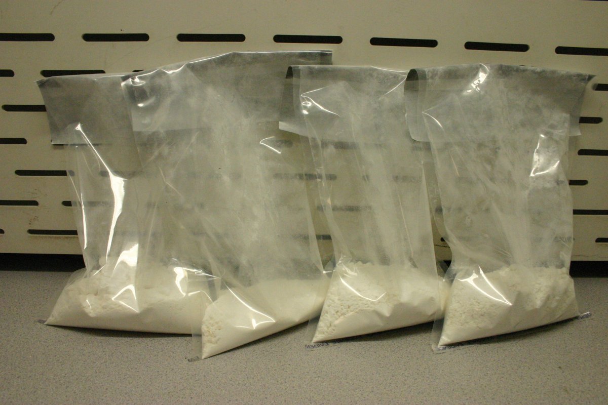 The Canada Border Services seized 1.94 kilograms of cocaine at the Calgary International Airport on March 24, 2015. 