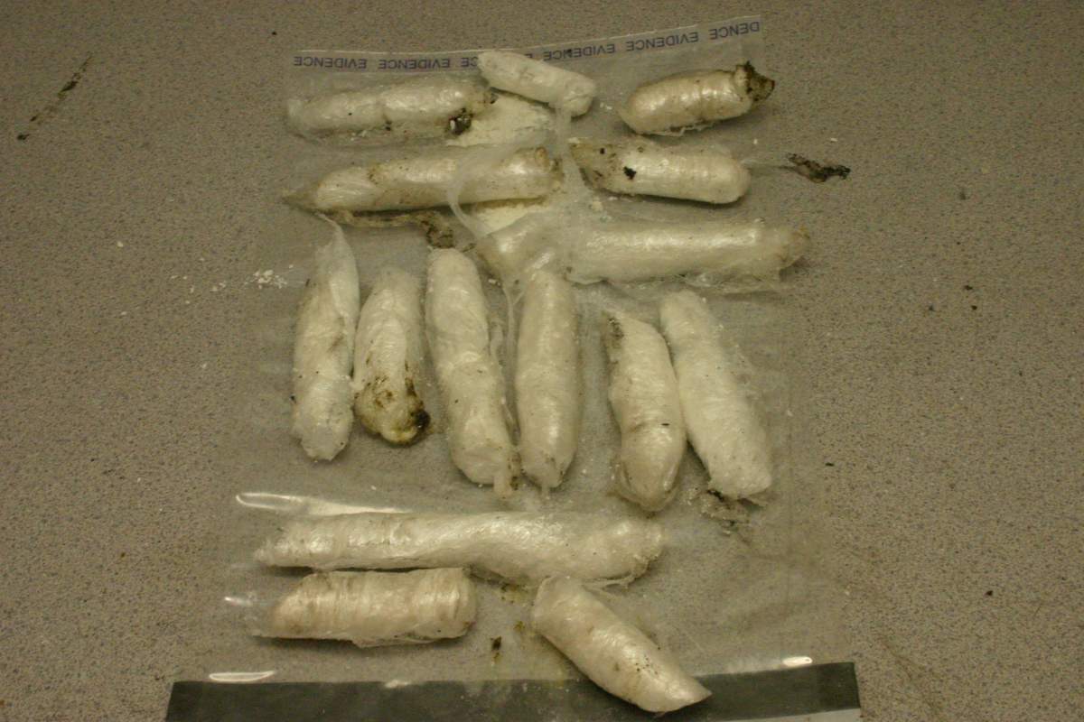 The Canada Border Services seized 1.94 kilograms of cocaine at the Calgary International Airport on March 24, 2015.