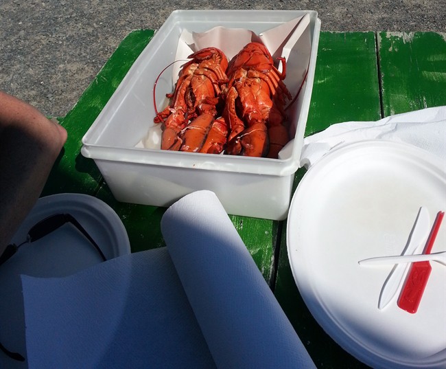 Fresh lobster best enjoyed in casual setting