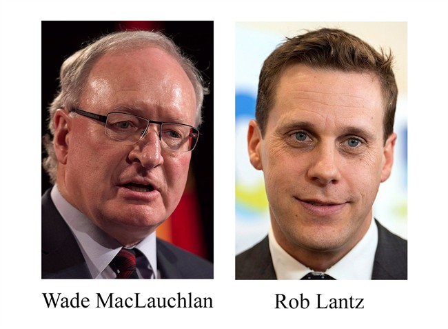 Wade MacLauchlan and Rob Lantz and shown in 2015 photos. THE CANADIAN PRESS/Andrew Vaughan.
