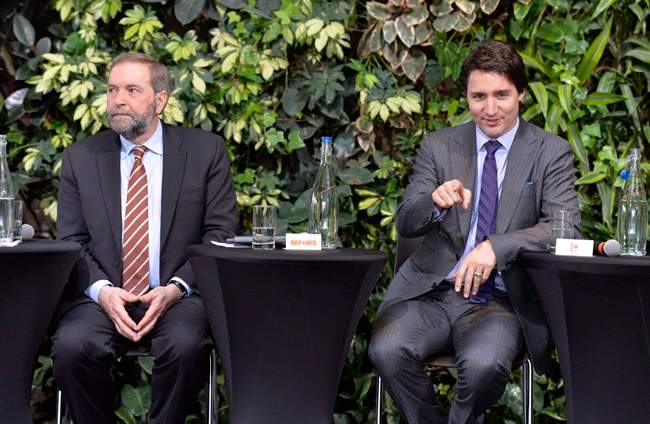 Trudeau and Mulcair