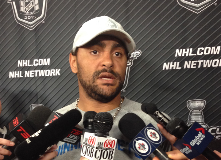 Dustin Byfuglien Winnipeg Jets MTS Centre NHL Playoffs