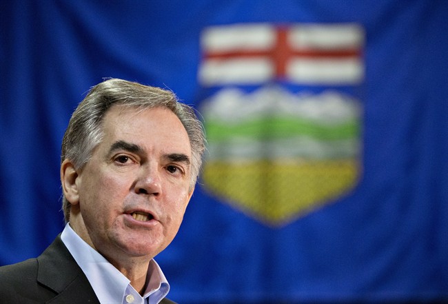 Alberta Premier Jim Prentice announces an election in Edmonton on Tuesday April 7, 2015. 