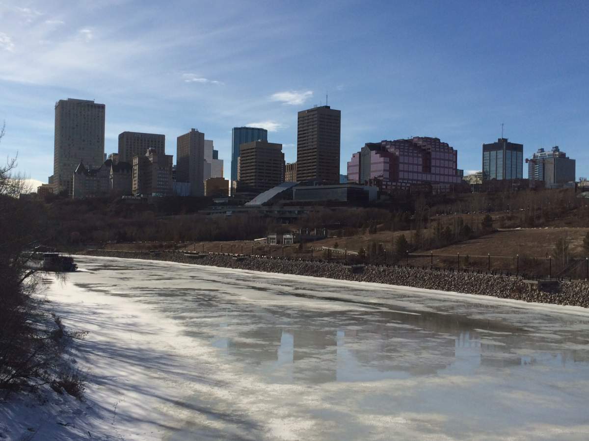 A view of downtown Edmonton, spring 2014.