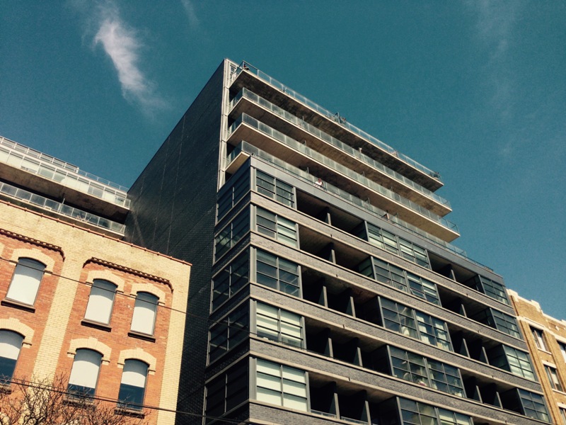 Toronto police investigating after reports of falling glass near King St. W. and Spadina Avenue.