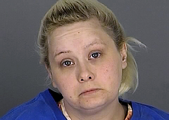 This April 17, 2015 booking photograph from the Pasco County Jail shows Tabitha Anne Bennett in New Port Richey, Fla. 