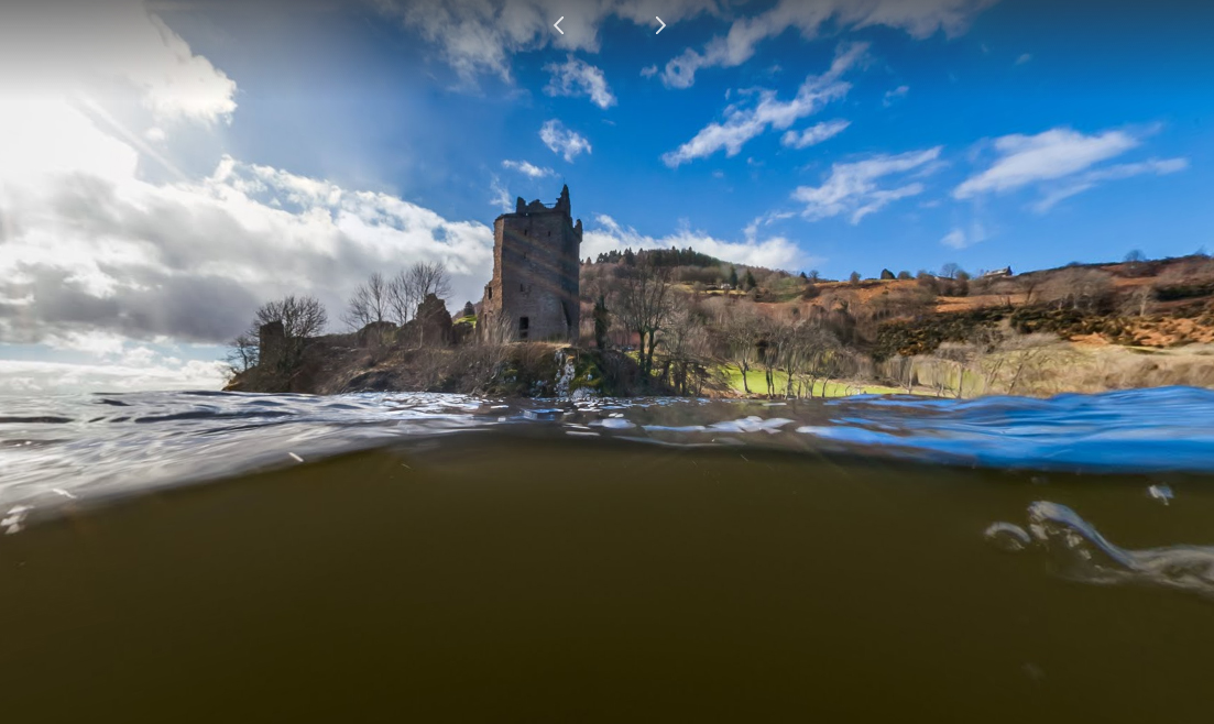 A photo of Urquhart Castle from taken by Google from Loch Ness
