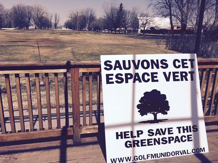 Hundreds of people are trying to save the Dorval Municipal Golf Club from being taken over by the Trudeau Airport.