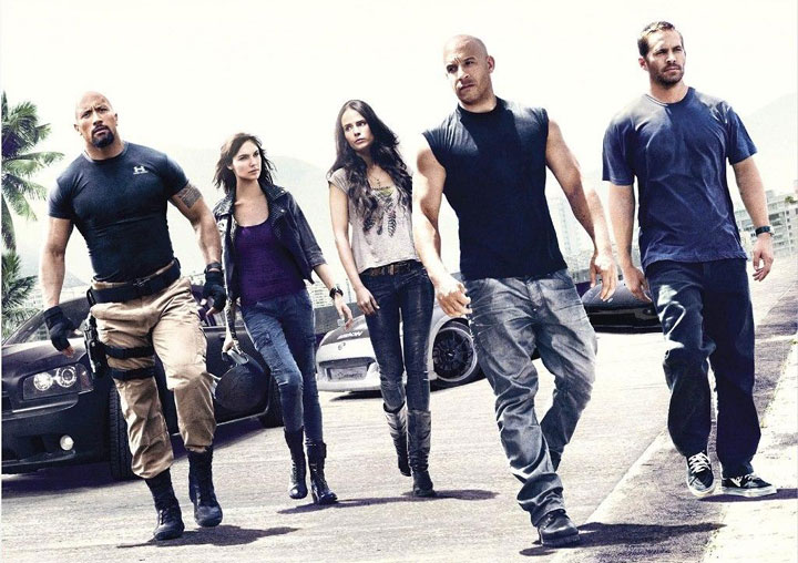 The stars of 'Furious 7.'.